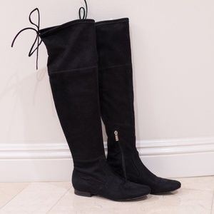 Ivanka Trump Suede Over the Knee Boots